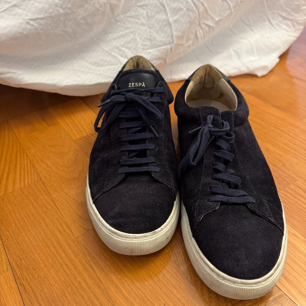 Zespa Navy Suede Sneakers